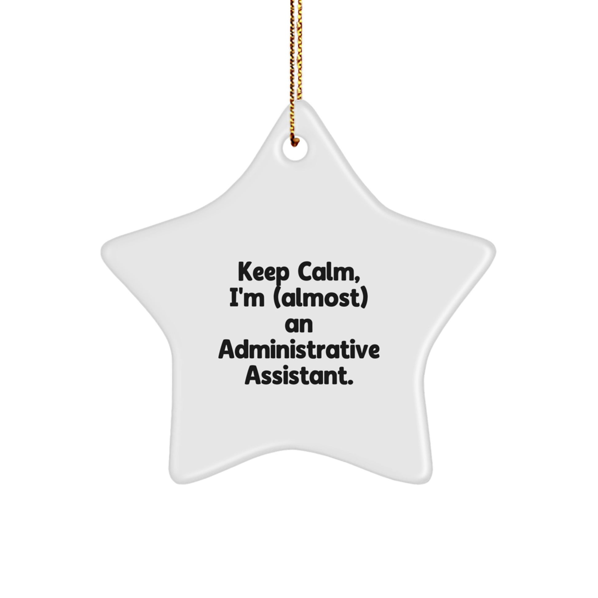 Administrative Assistant Star Ornament Christmas Gift for Coworkers Idea - Image 1