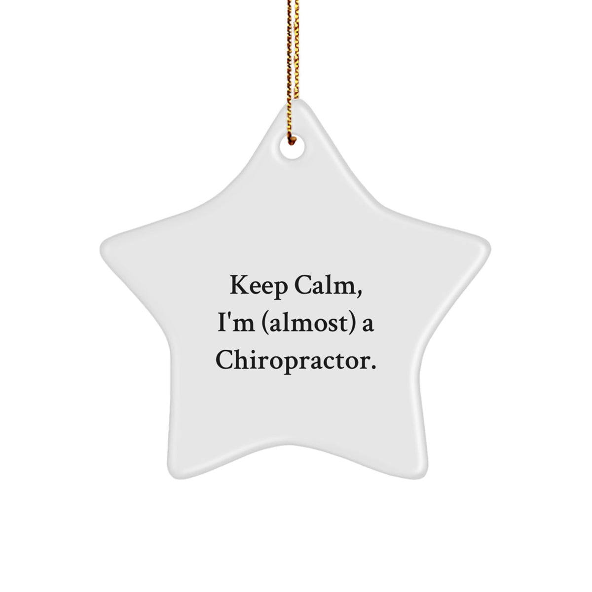 Christmas Gift for Her Chiropractor Keepsake Star Ornament Present - Image 1