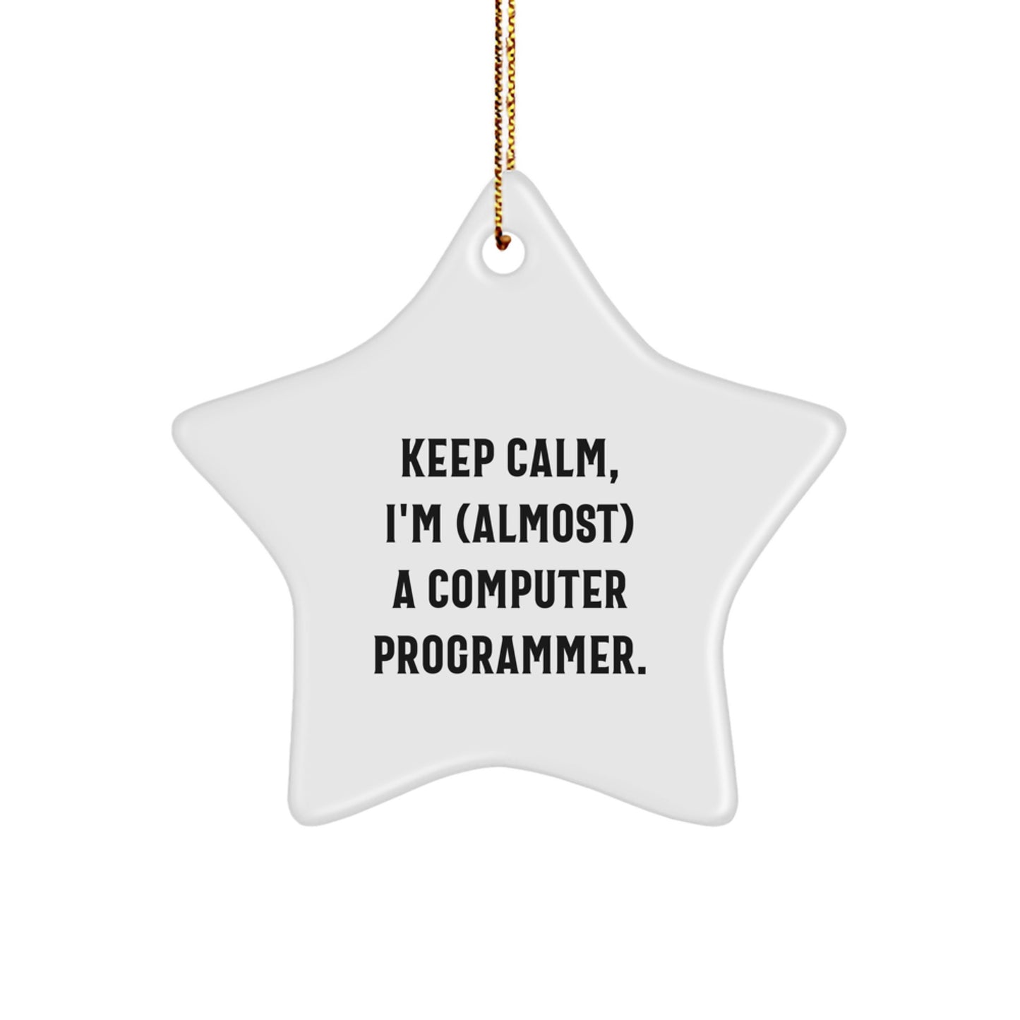 Computer Programmer Keepsake Christmas Ornament for Him Gift - Image 1