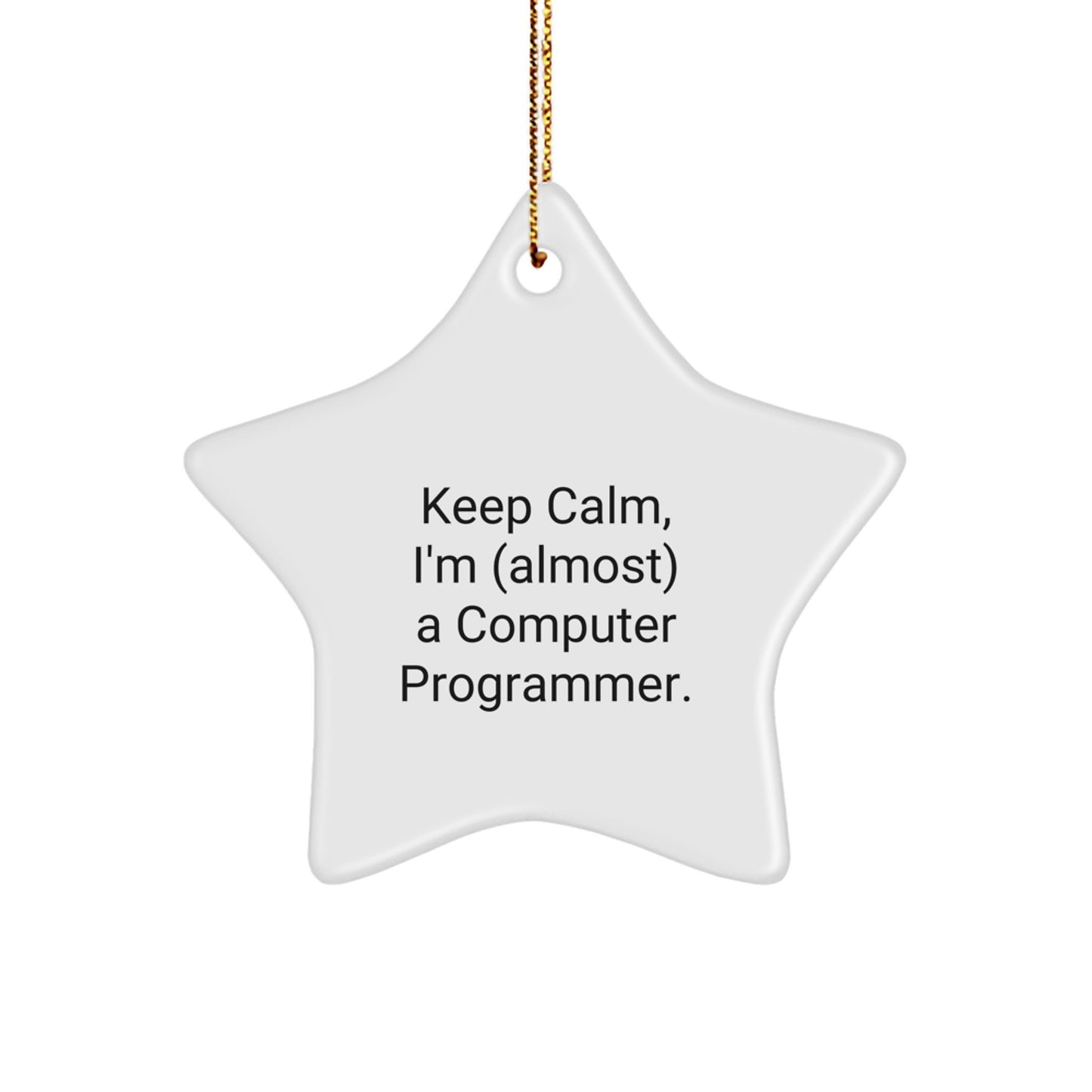 Collectible Computer Programmer Star Ornament for Neigh Christmas Gift - Image 1