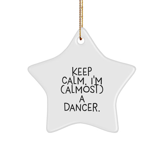 Funny Dancer Star Ornament Gifts from Friends for Dancer Men at Christmas - Image 1