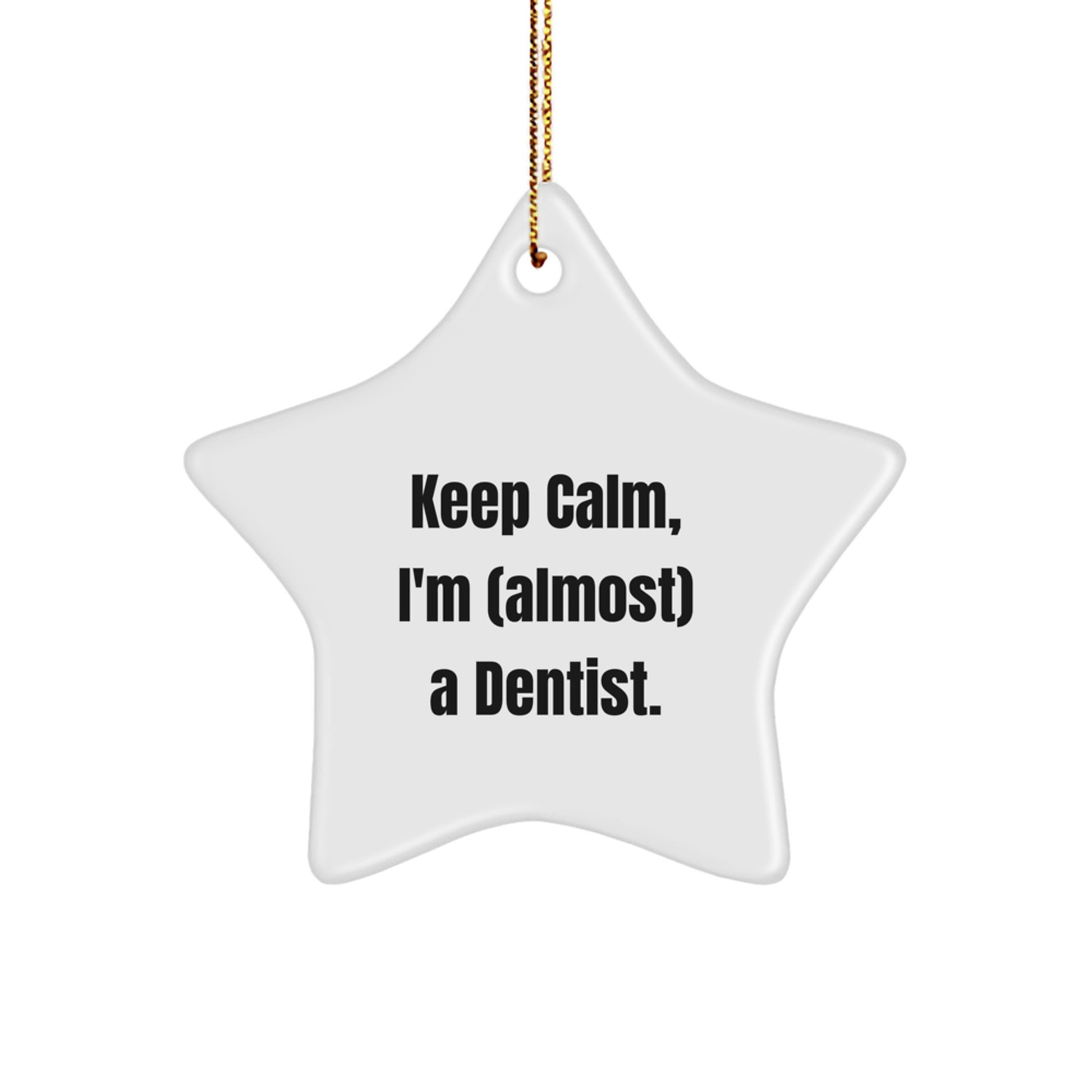 Calm Dentist Memento Christmas Ornament for Roommates Gift - Image 1