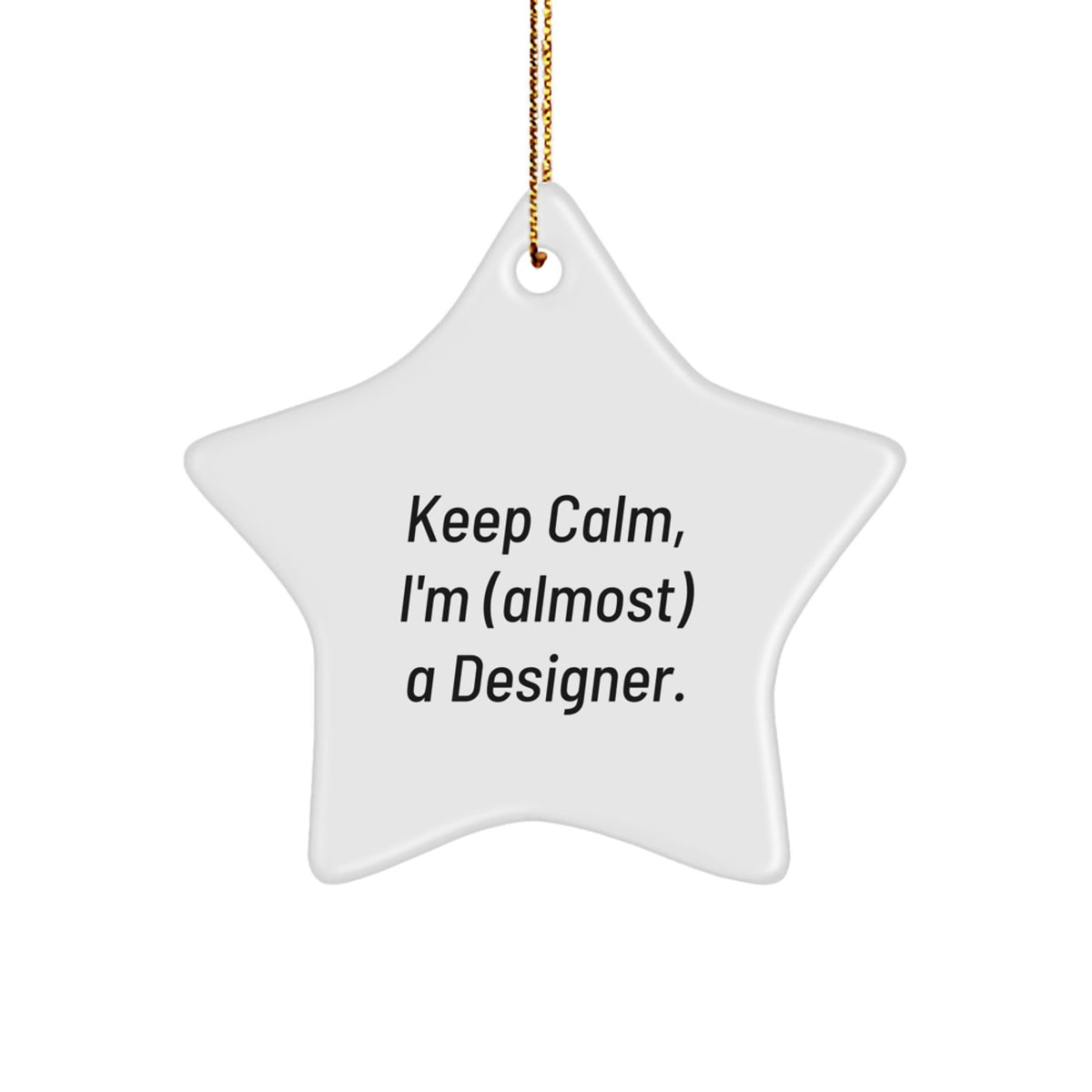 Christmas Gift for Her Designer Star Ornament Keepsake Present - Image 1