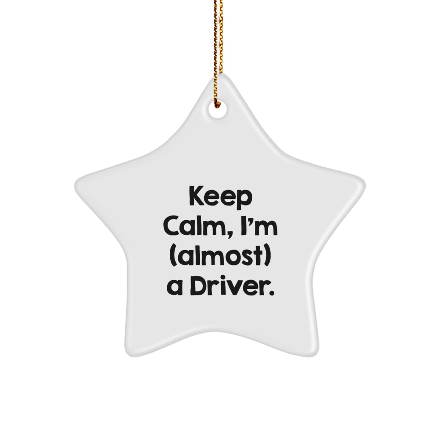 Cool Driver Novelty Christmas Ornament for Friends Gift - Image 1