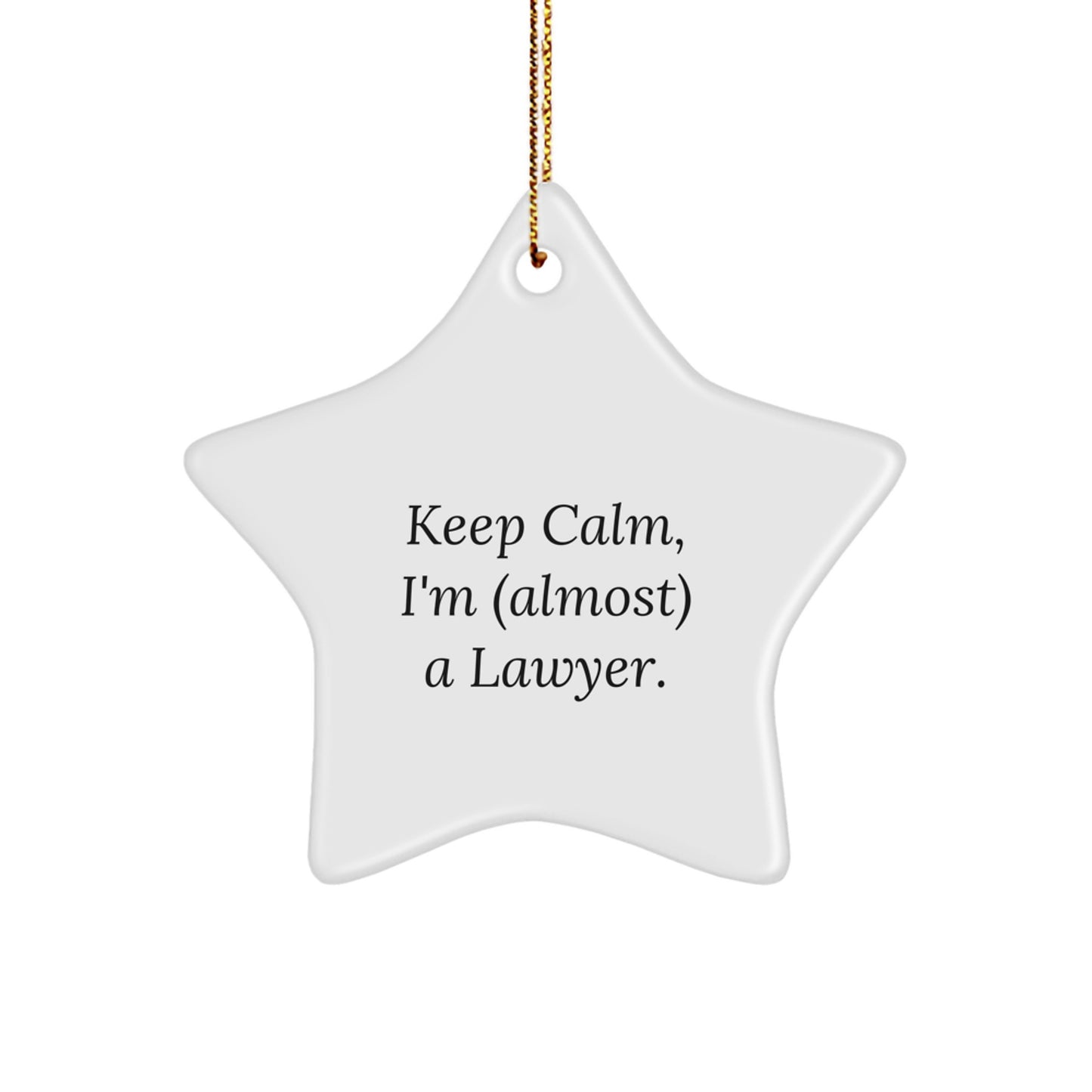 Lawyer Star Ornament Surprise Idea for Coworkers Christmas Gift - Image 1