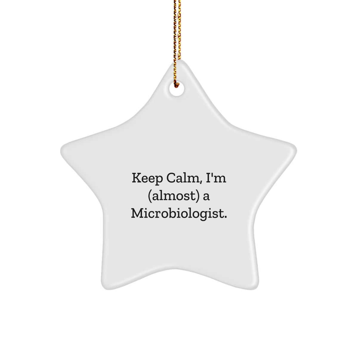 Christmas Gift for Her Present Microbiologist Star Ornament Holiday - Image 1