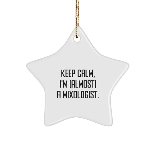 Funny Mixologist Star Ornament Gifts from Women for Christmas Unique Gifts - Image 1