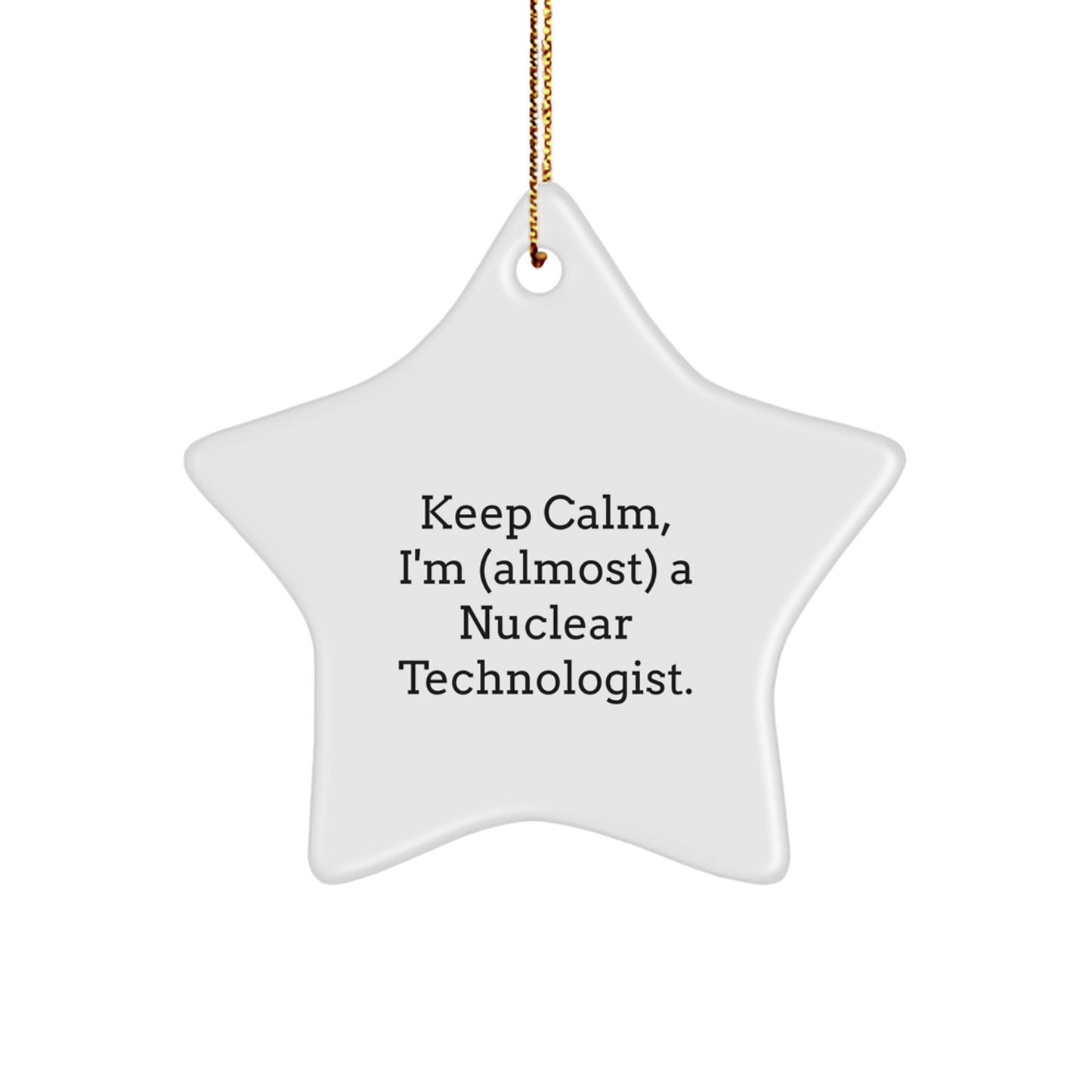 Novelty Nuclear Technologist Christmas Ornament Gift for Friends - Image 1