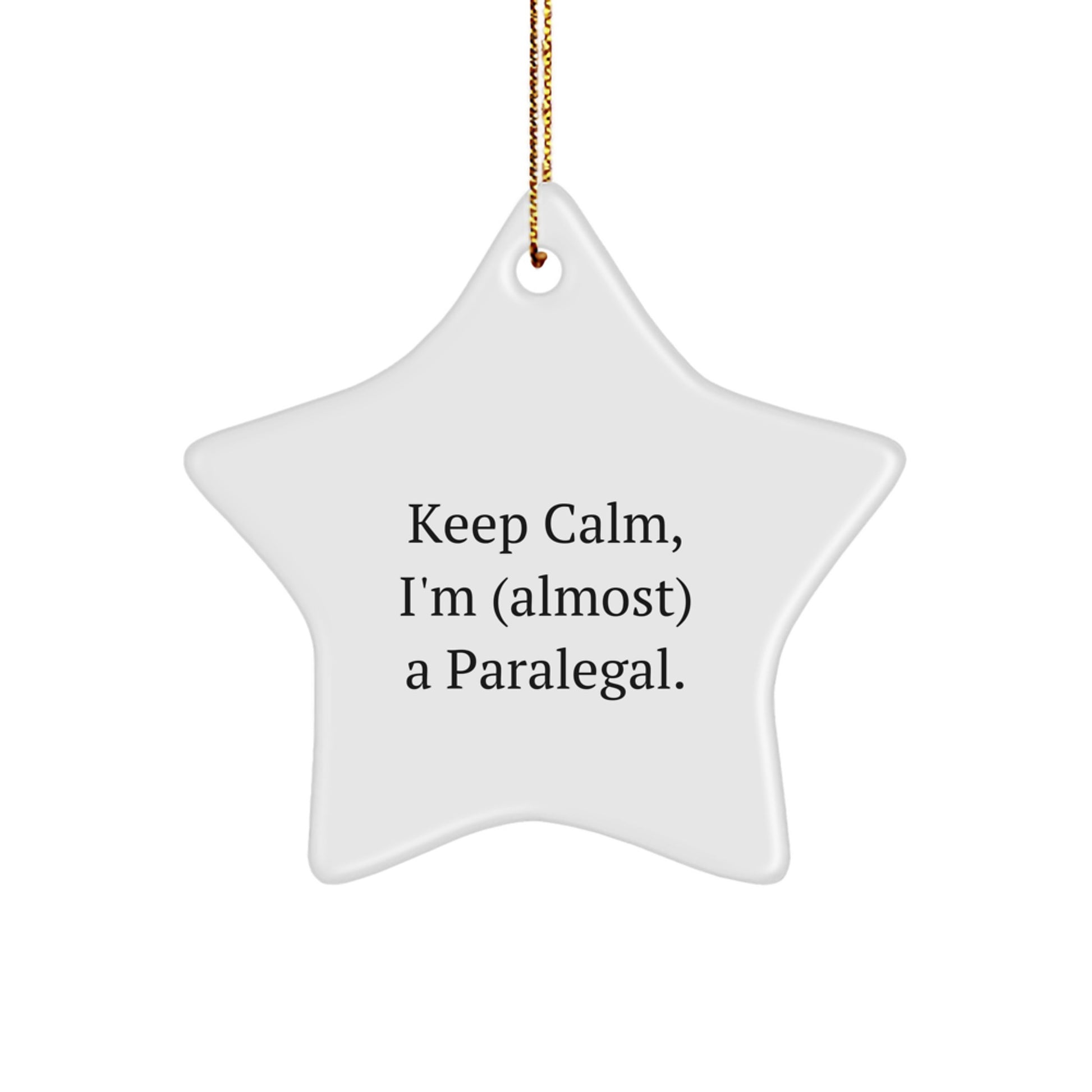 Christmas Gift for Her Paralegal Star Ornament Present - Image 1