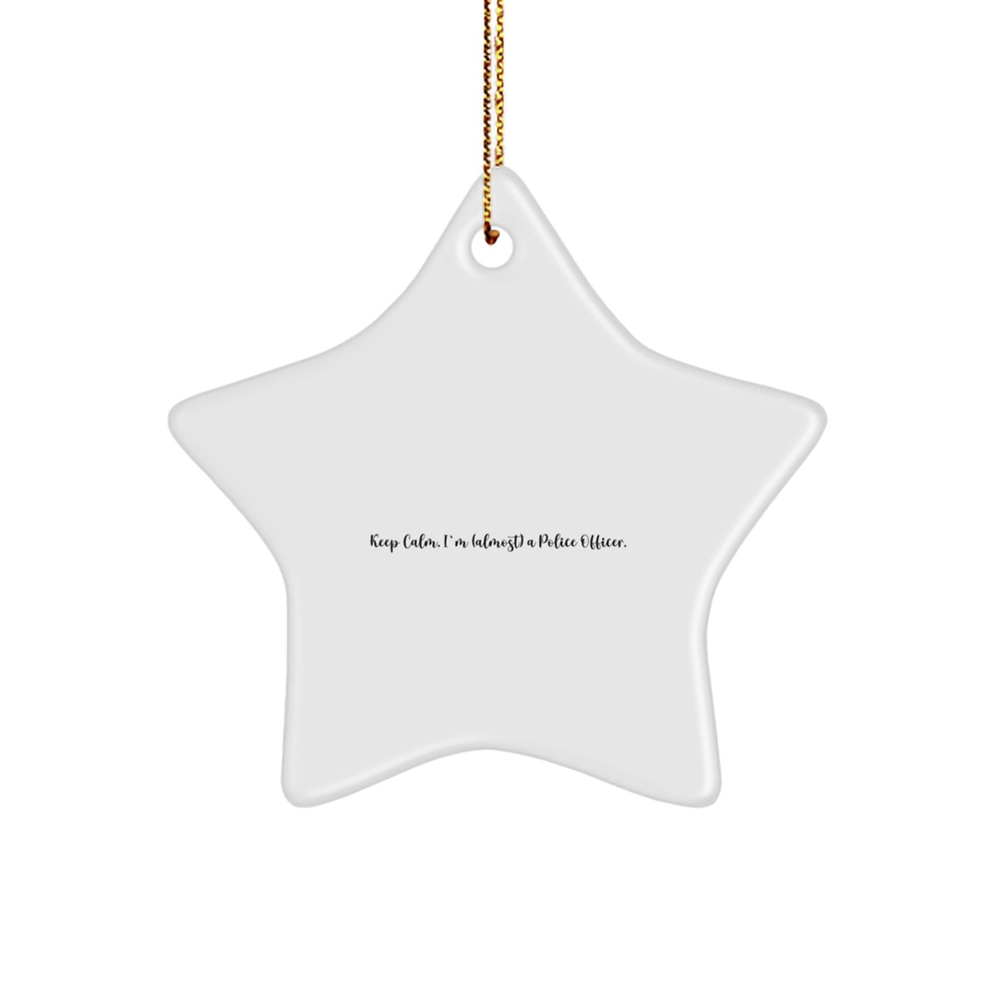 Christmas Gift Police Officer Star Ornament for Teens Surprise - Image 1