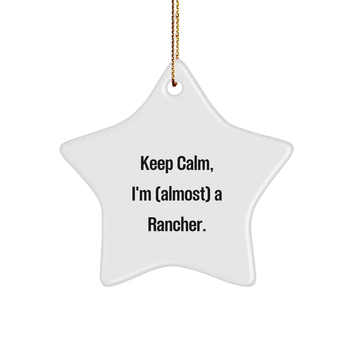 Rancher Keepsake Christmas Ornament for Him Gift - Image 1