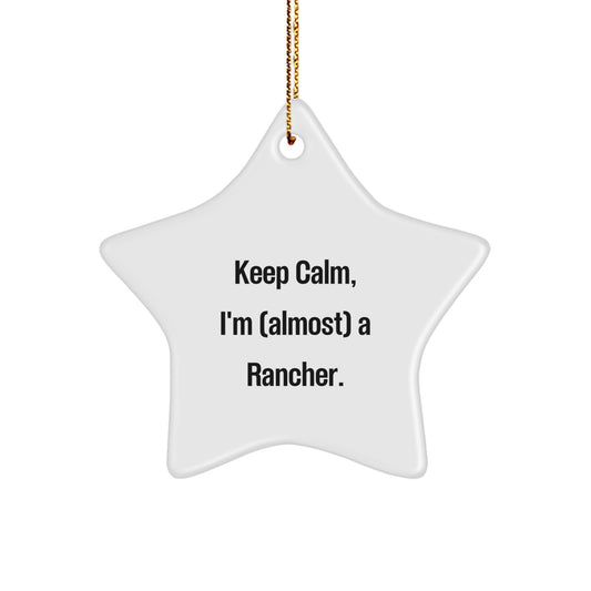 Rancher Keepsake Christmas Ornament for Him Gift - Image 1