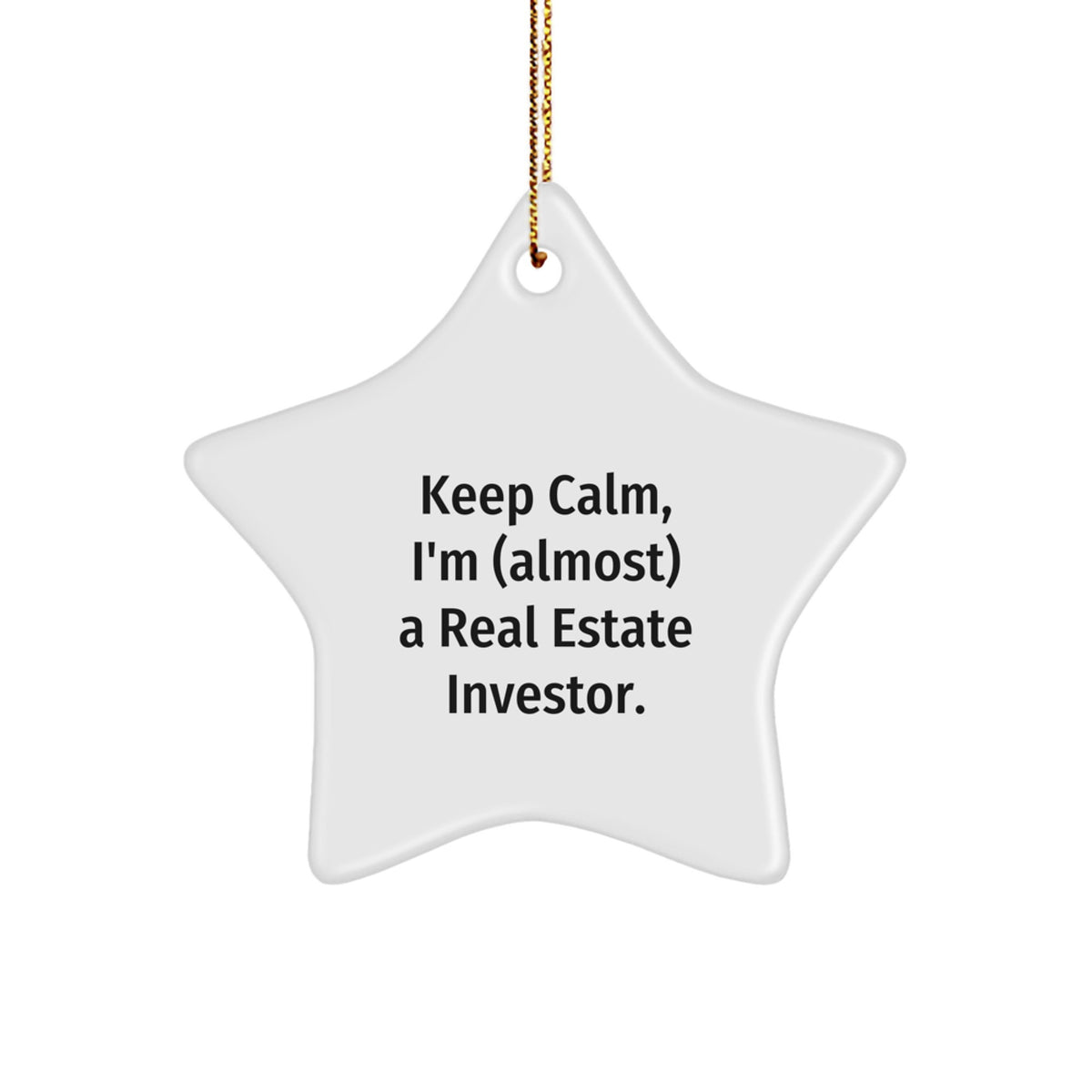Real Estate Investor Star Christmas Ornament for Kids Favorite Gift - Image 1
