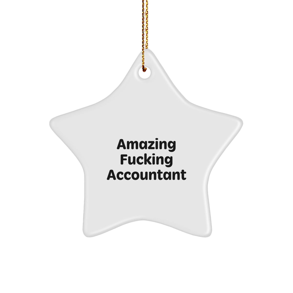 Favorite Christmas Ornament Gift for Kids Amazing Fucking Accountant - Image 1
