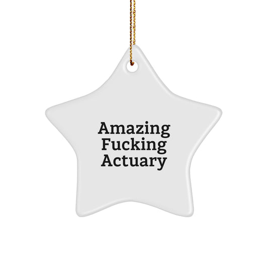 Collectible Actuary Star Ornament for Neighbors Christmas Gift - Image 1