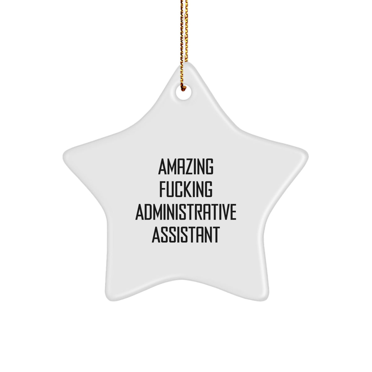 Him Keepsake Amazing Administrative Assistant Christmas Ornament Gift - Image 1