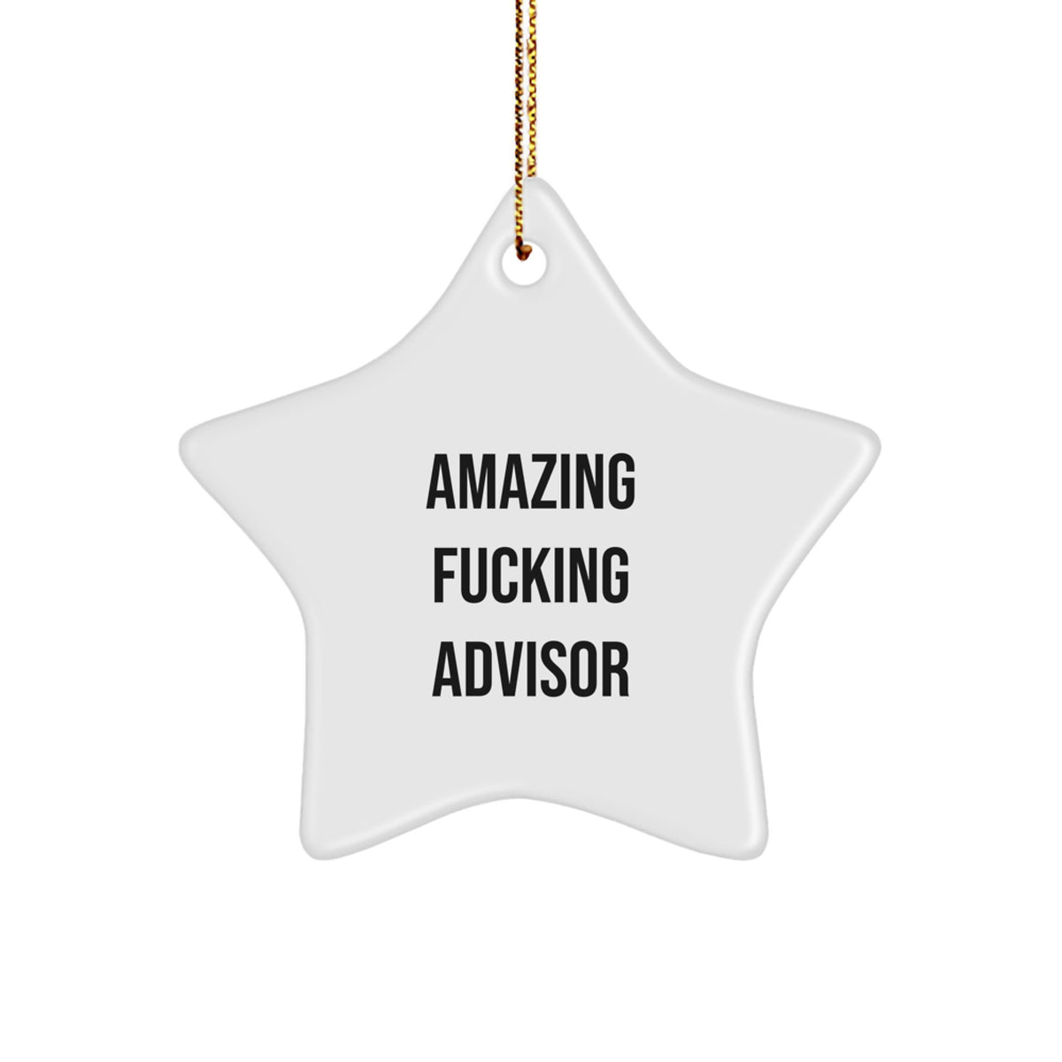 Bold Advisor Novelty Christmas Ornament for Friends Gift - Image 1
