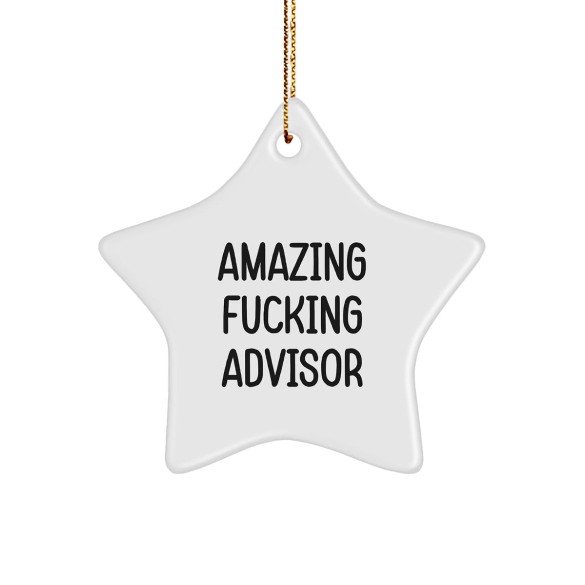 Christmas Gift for Her Advisor Star Ornament Present - Image 1