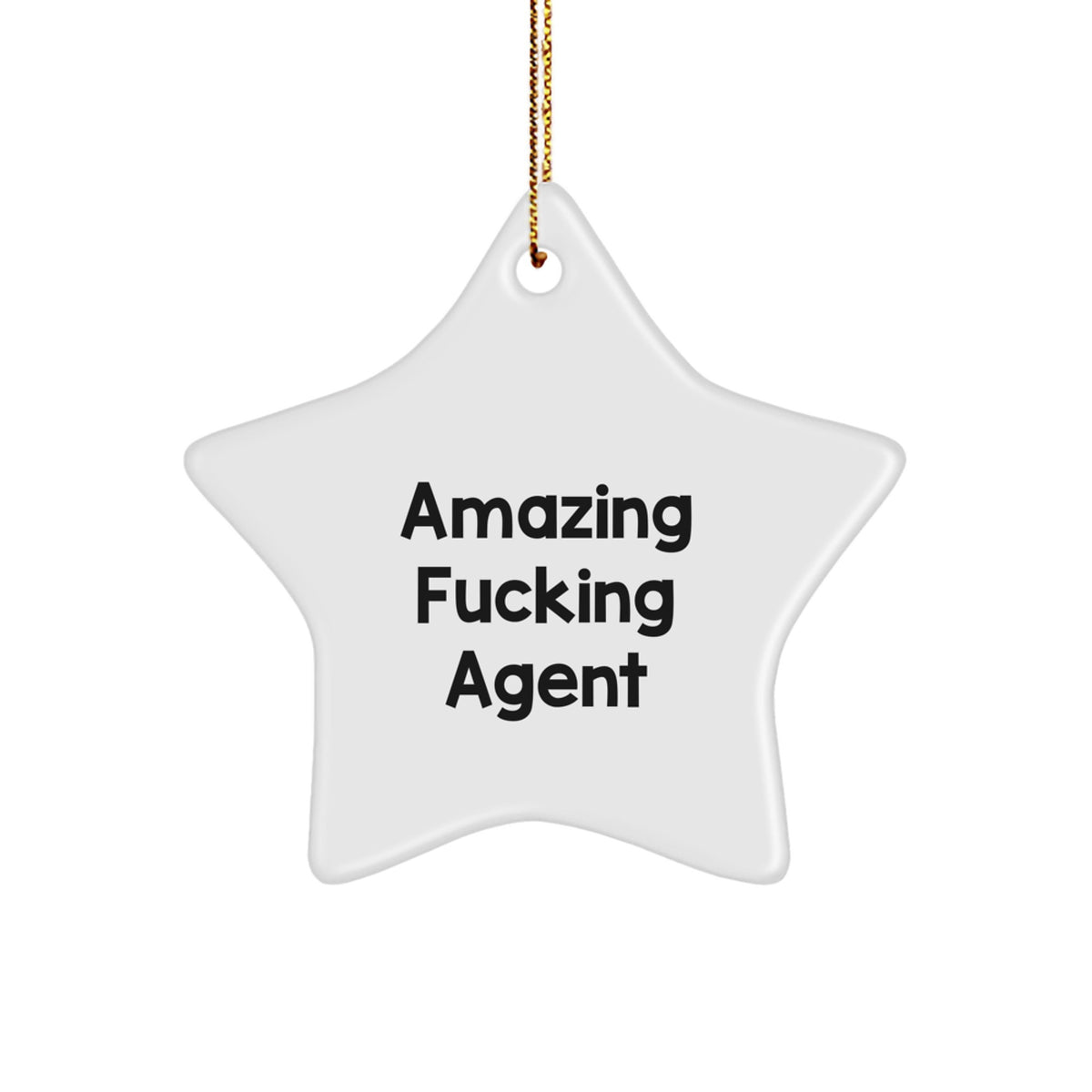 Christmas Gift Surprise Agent Star Ornament for Teens Amazing Agent - Image 1