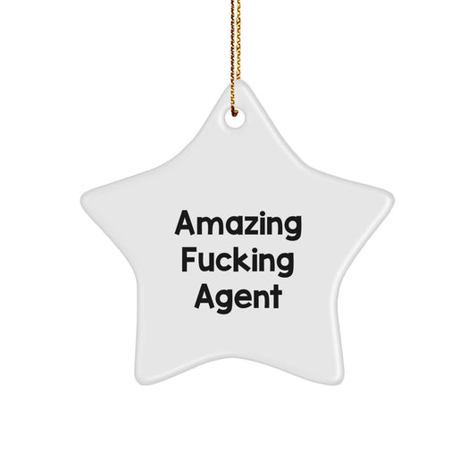 Christmas Gift Surprise Agent Star Ornament for Teens Amazing Agent - Image 1