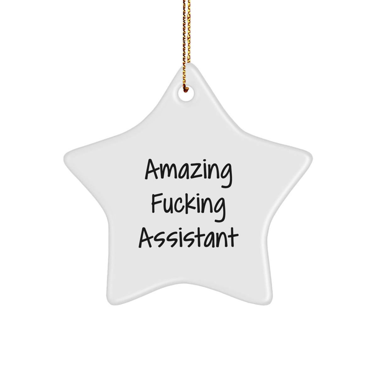 Funny Assistant Star Ornaments Gifts from Friends for Christmas Assistant - Image 1