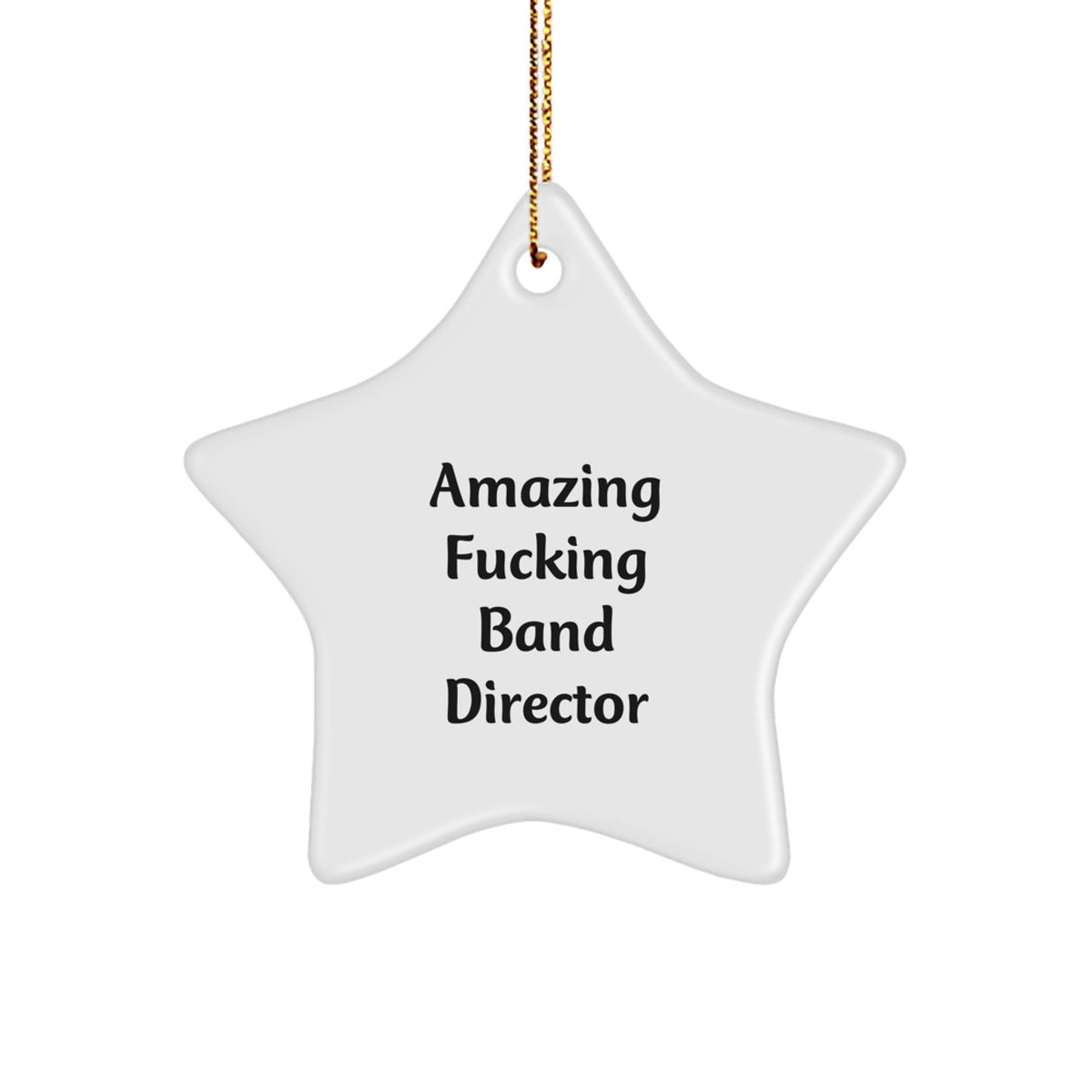 Band Director Star Ornament for Coworkers Unique Idea Christmas Gift - Image 1