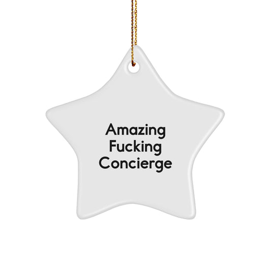 Concierge Keepsake Star Ornament for Him Christmas Gift - Image 1