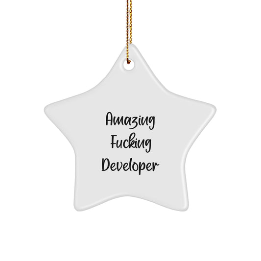 Developer Keepsake Christmas Ornament for Him Gift - Image 1