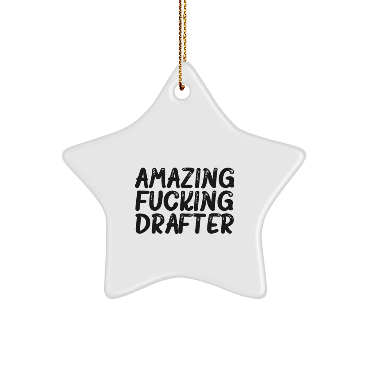 Christmas Ornament Gift for Kids Amazing Fucking Drafter - Favorite - Image 1