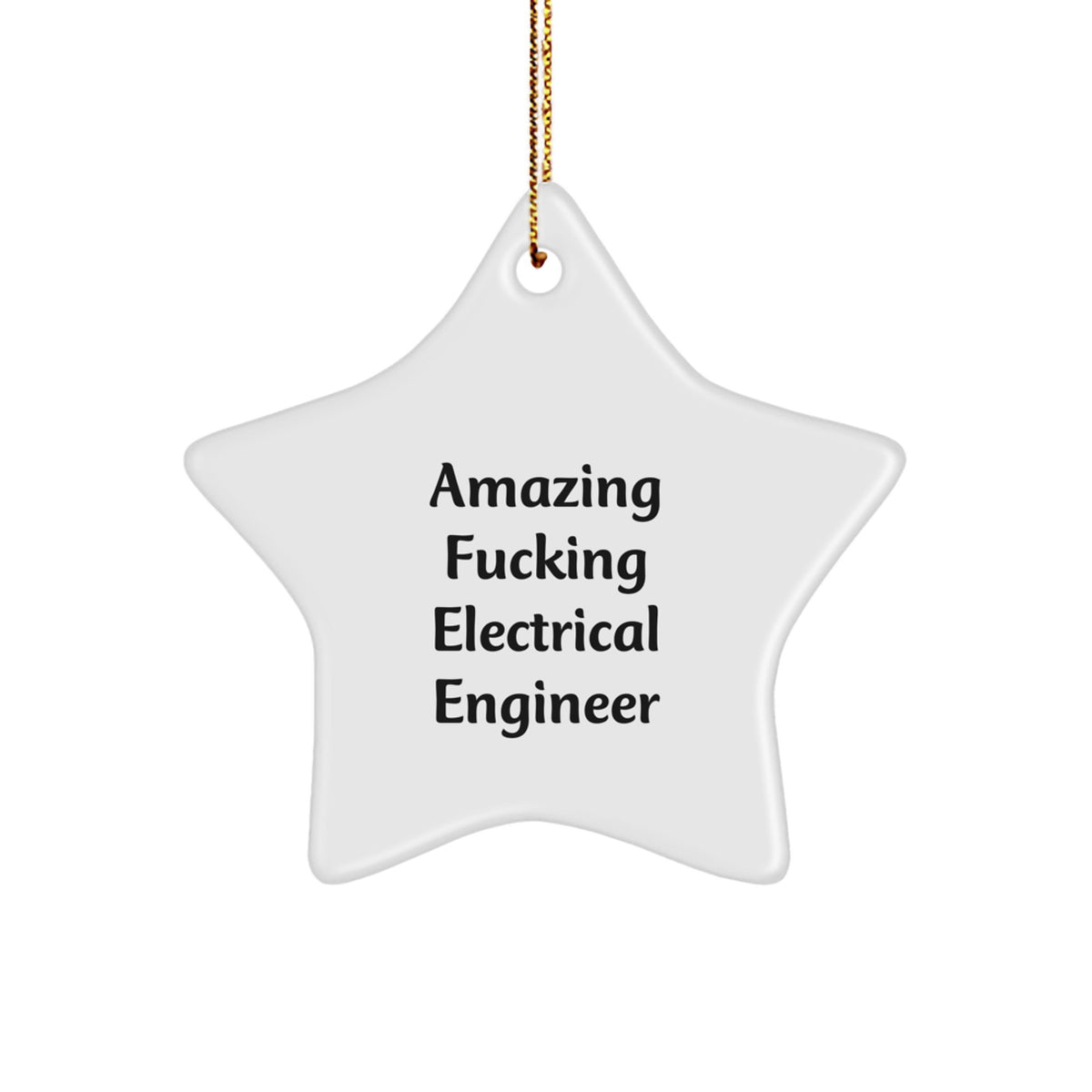 Favorite Christmas Ornament Gift for Kids Amazing Fucking Electrical - Image 1