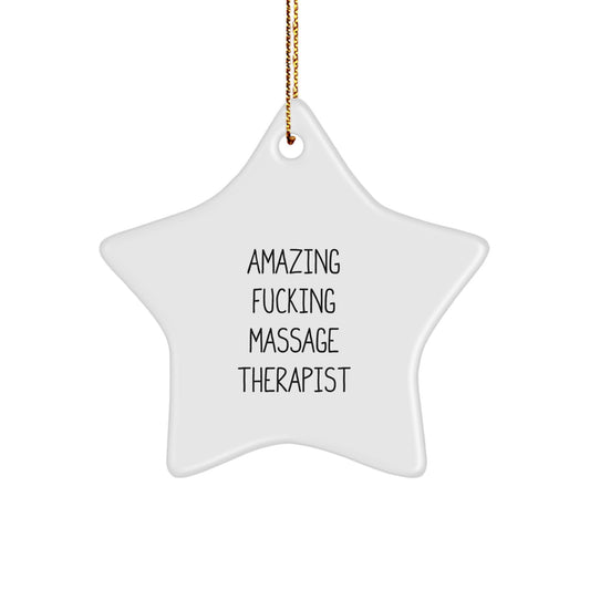 Massage Therapist Treasure Christmas Ornament for Family Gift - Image 1