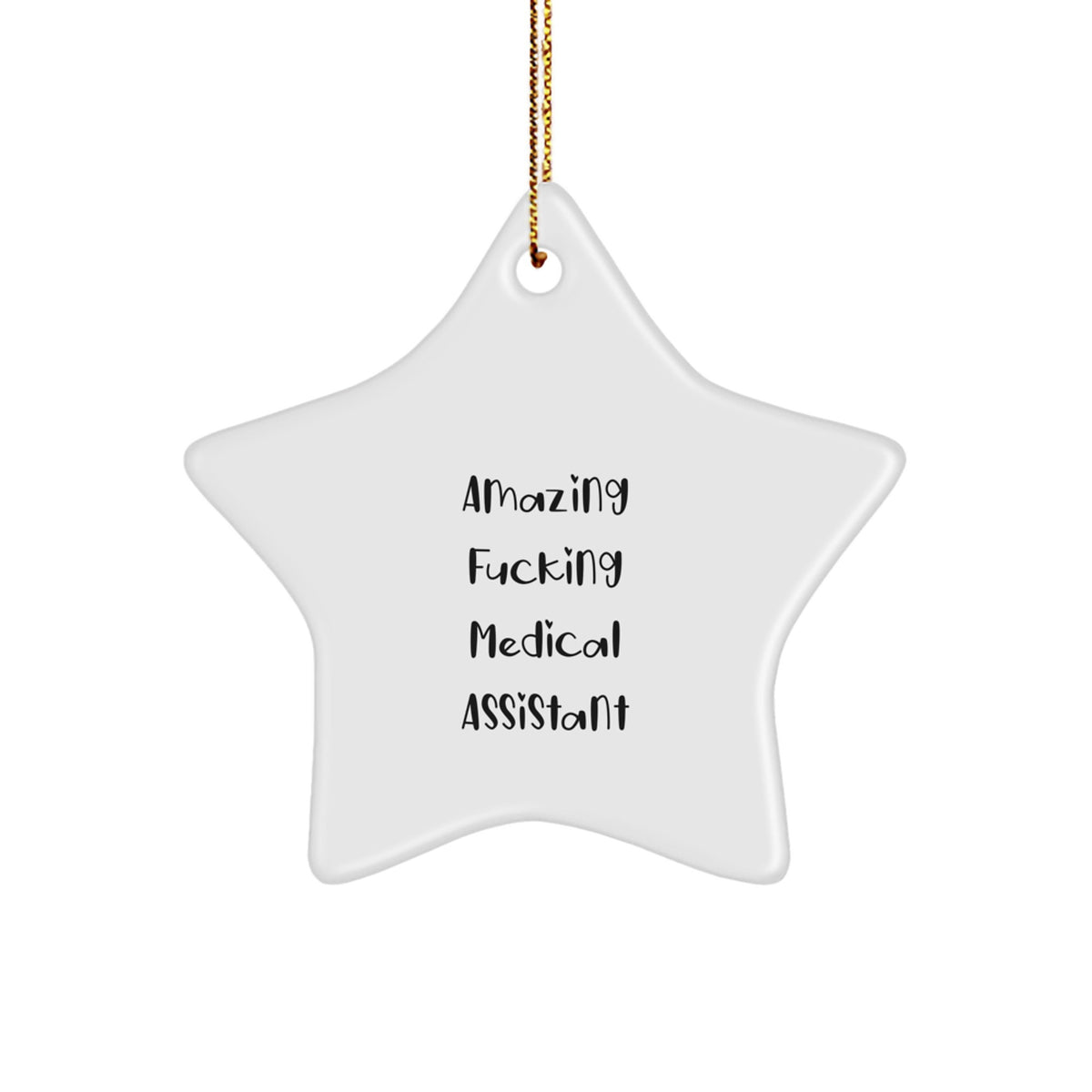 Medical Assistant Star Ornament Christmas Unique Gift Idea for Coworkers - Image 1