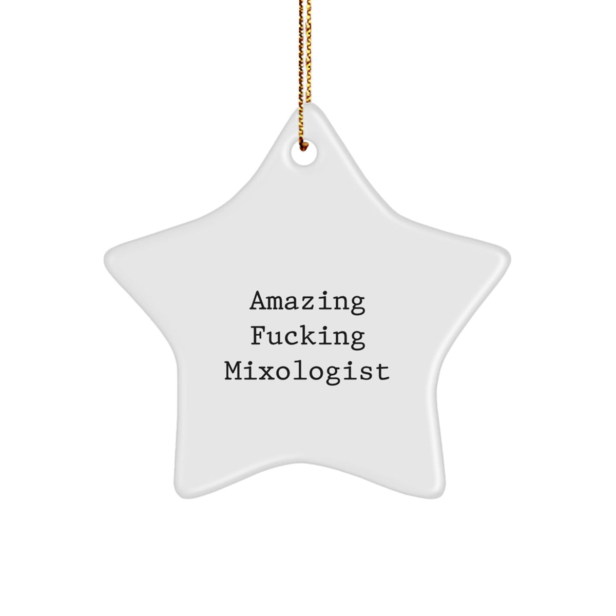 Mixologist Treasure Star Ornament for Family Holiday Christmas Gift - Image 1
