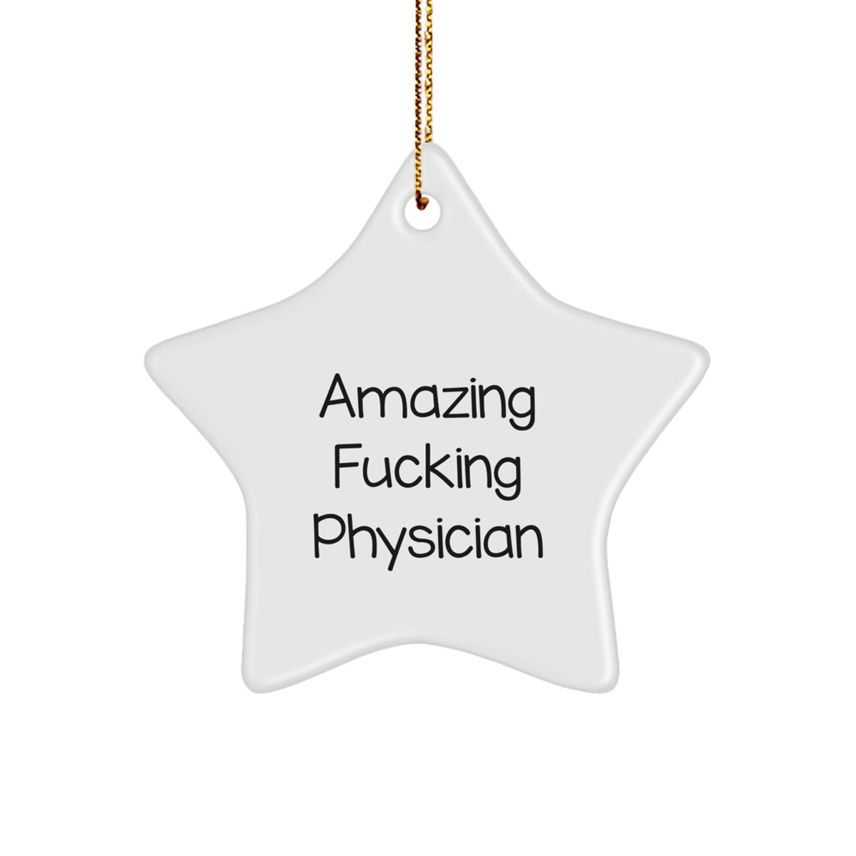 Bold Amazing Physician Christmas Ornament for Friends Gift - Image 1