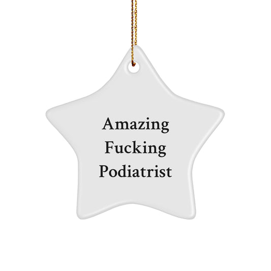 Podiatrist Treasure Star Ornament for Family for All Christmas Gift - Image 1