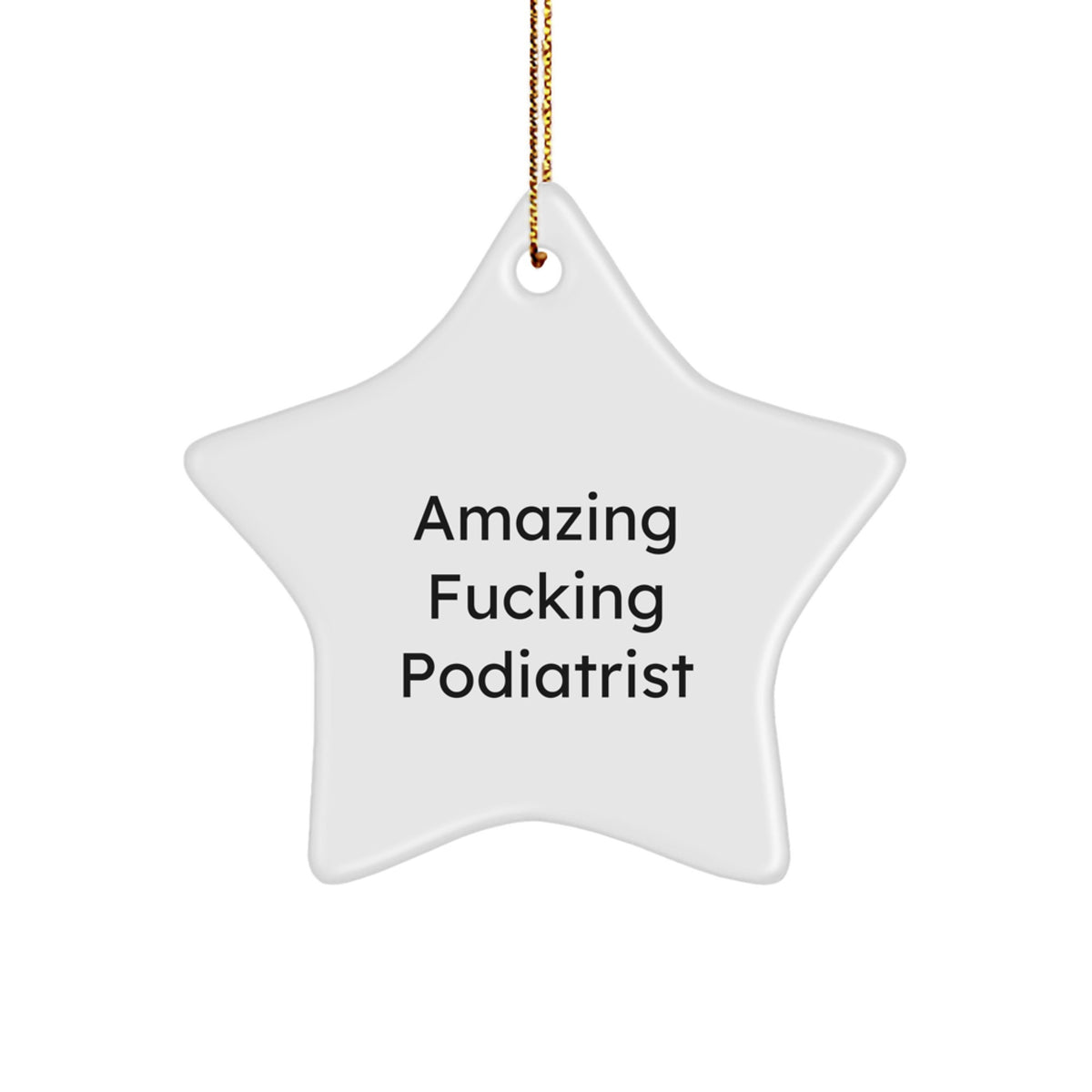 Favorite Podiatrist Star Ornament for Kids Christmas Gift - Image 1