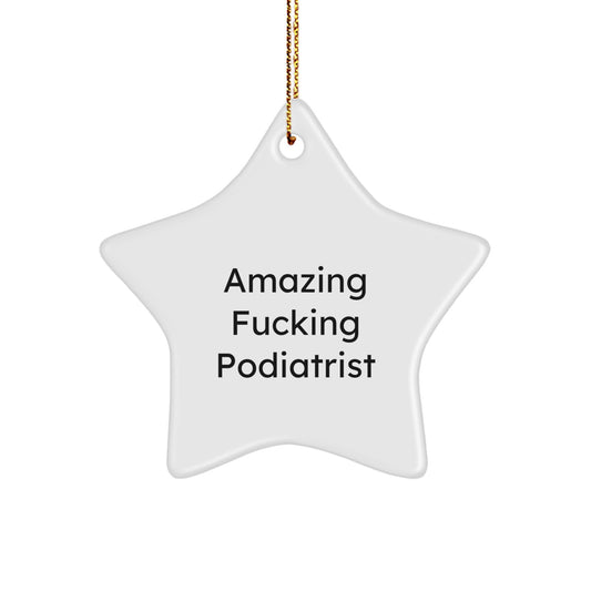 Favorite Podiatrist Star Ornament for Kids Christmas Gift - Image 1