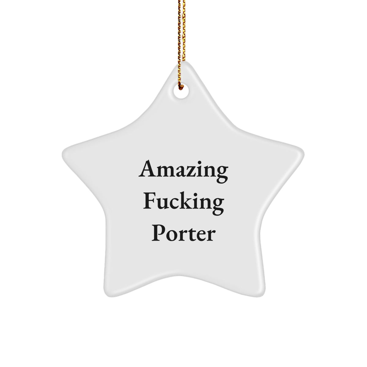 Christmas Ornament Gift for Family - Amazing Fucking Porter - Holiday - Image 1