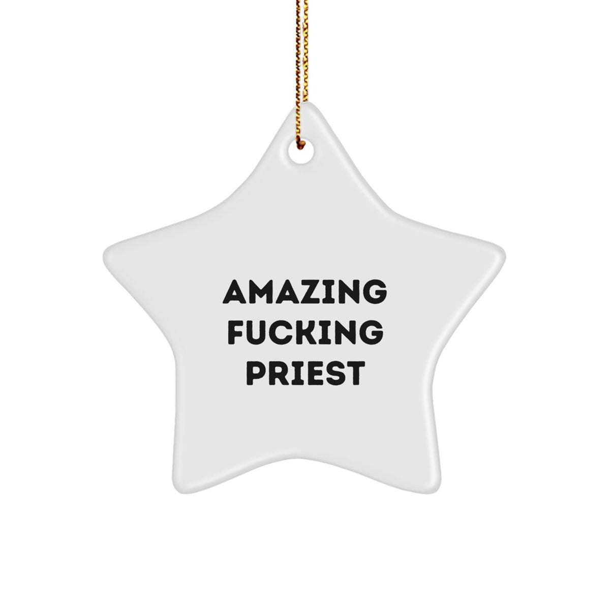Priest Star Christmas Ornament for Family Treasure Holiday Keepsake Gift - Image 1
