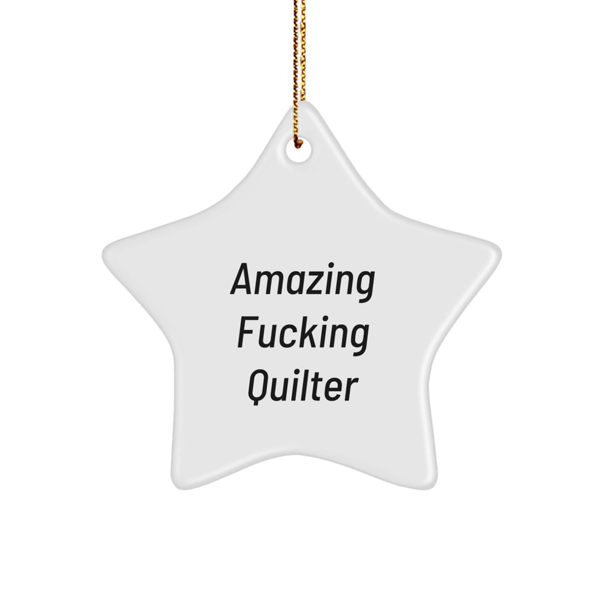 Quilter Keepsake Christmas Ornament for Him Amazing Quilter Gift - Image 1