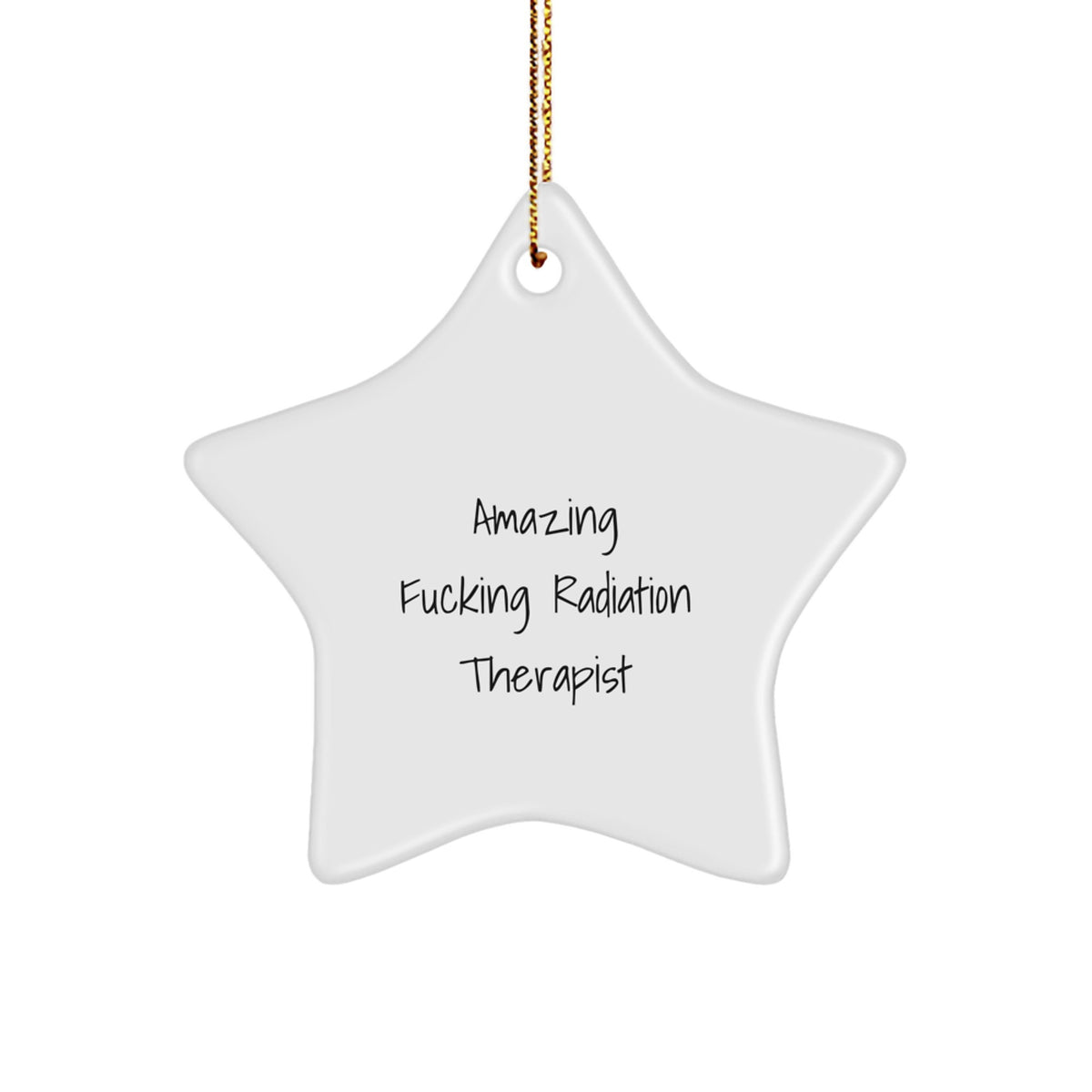 Radiation Therapist Star Ornament Idea for Coworkers Christmas Gift - Image 1
