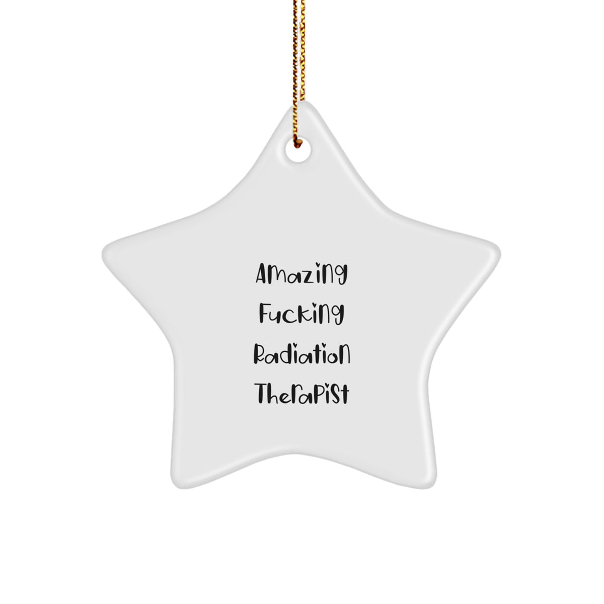 Christmas Gift for Her Radiation Therapist Star Ornament Present - Image 1