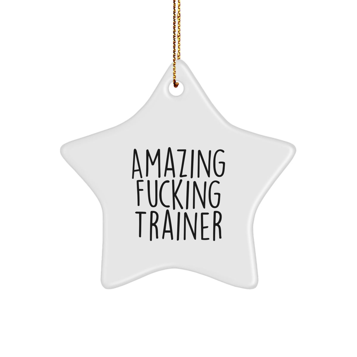 Favorite Trainer Christmas Ornament Gift for Kids - Amazing Fucking - Image 1
