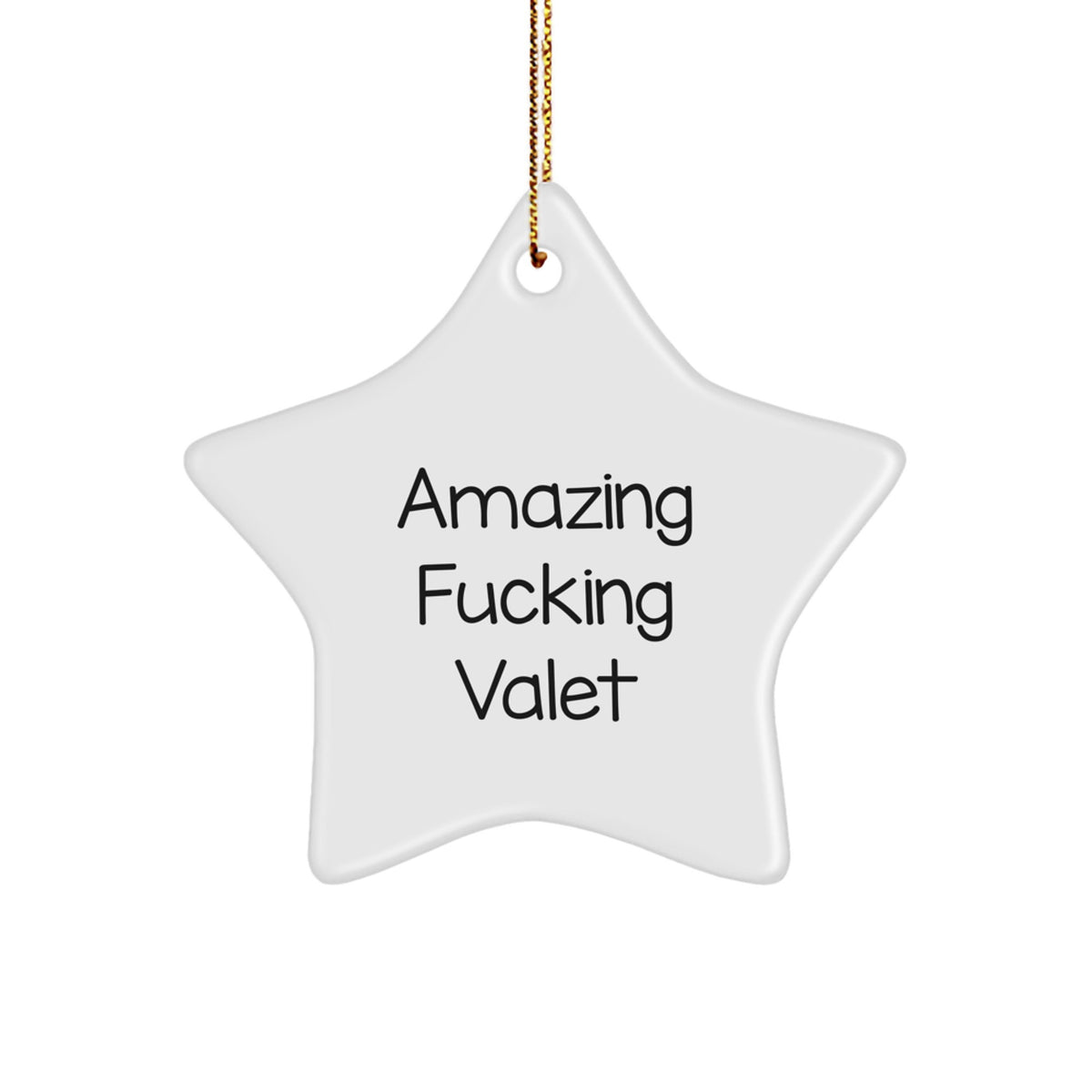 Valet Star Ornament for Kids Favorite Amazing Fun Christmas Gift - Image 1