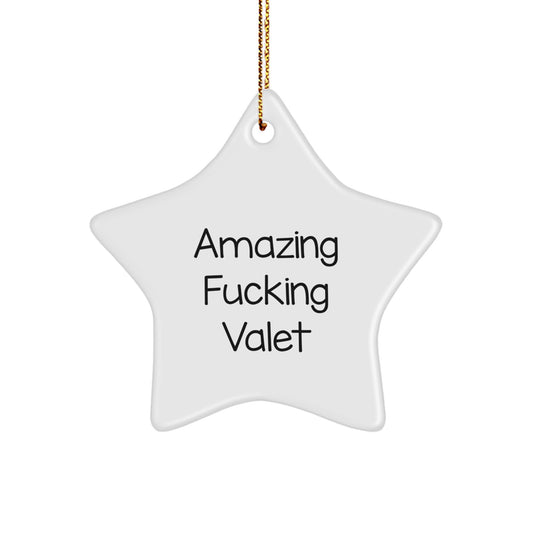Valet Star Ornament for Kids Favorite Amazing Fun Christmas Gift - Image 1