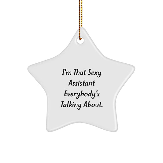 Assistant Favorite Star Christmas Ornament Kids Gift - Image 1