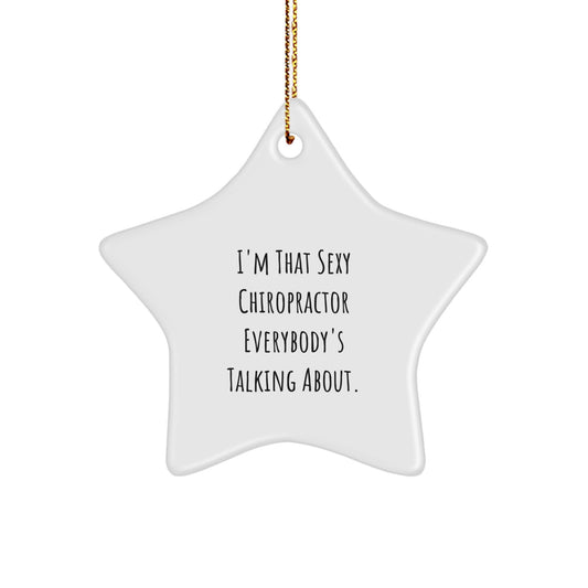 Christmas Ornament Funny Chiropractor Gift for Coworkers - Idea - Image 1