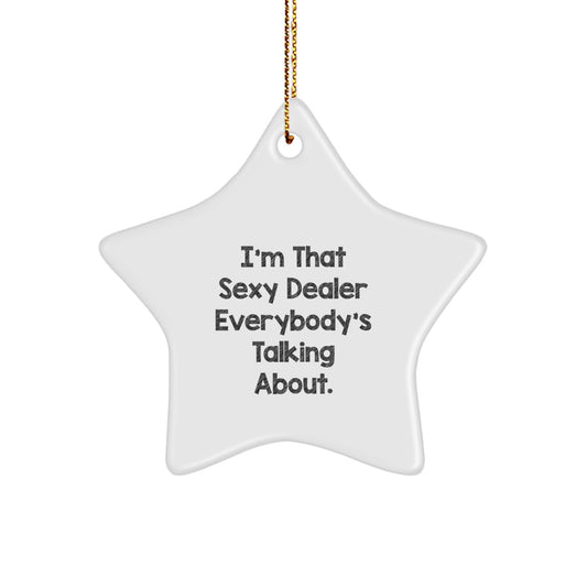 Dealer Star Ornament for Coworkers Idea Christmas Gift - Image 1