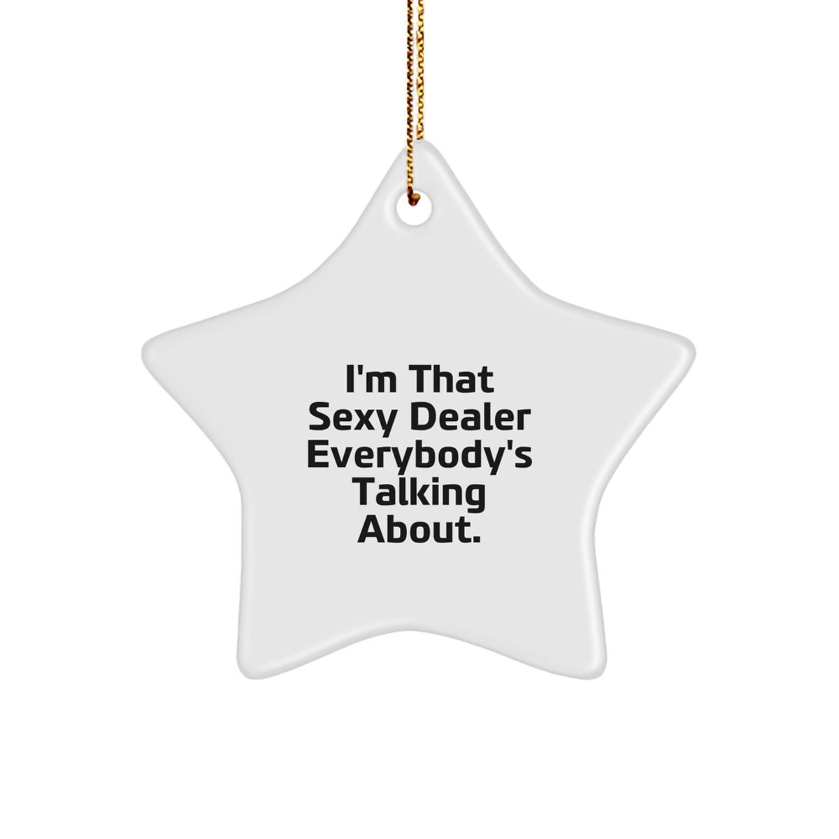 Christmas Gift for Her Dealer Star Ornament Present - Image 1