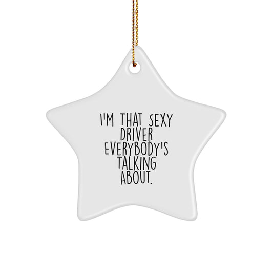 Christmas Ornament Gift for Family Sexy Driver Treasure - Festive - Image 1